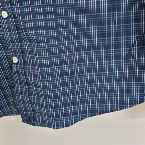 UNTUCKit Long Sleeve Button Down Shirt Navy Plaid Size XL TALL - Picture 6 of 10